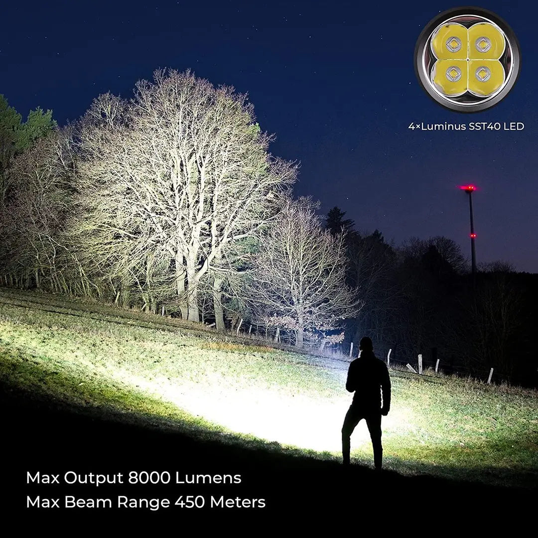 Sofirn SP36 Pro 8000lm USB C Rechargeable 18650 Torch