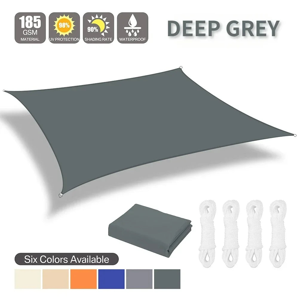 Waterproof Uv Sun Shade Sail Awning For Patio Garden