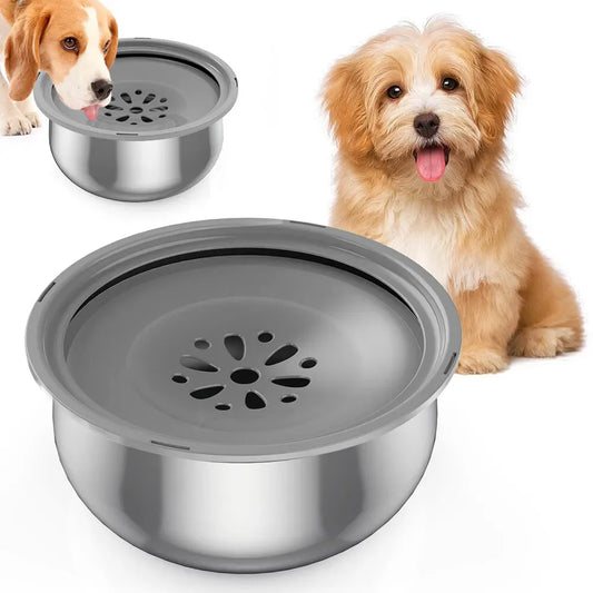 4L Stainless Steel No Spill Travel Dog Water Dispenser