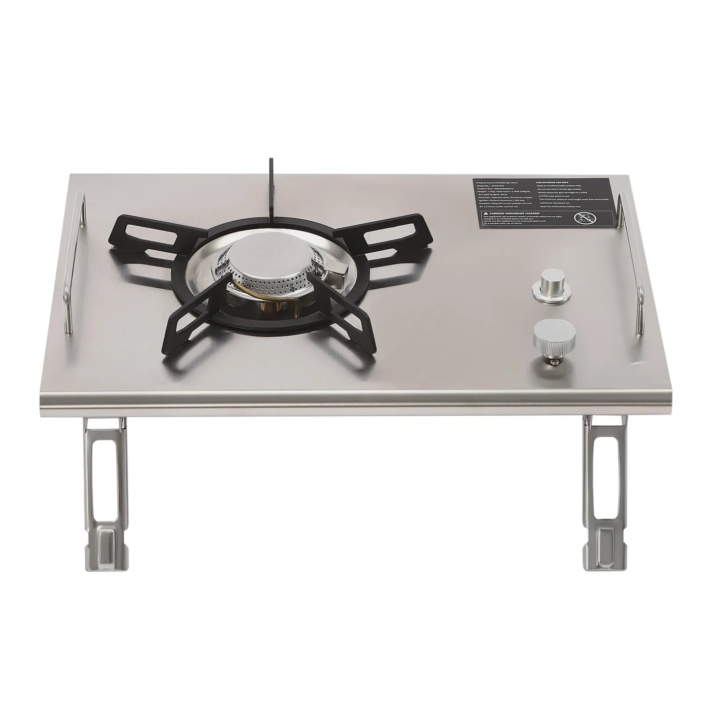Foldable Portable Outdoor Gas Stove Stainless Steel