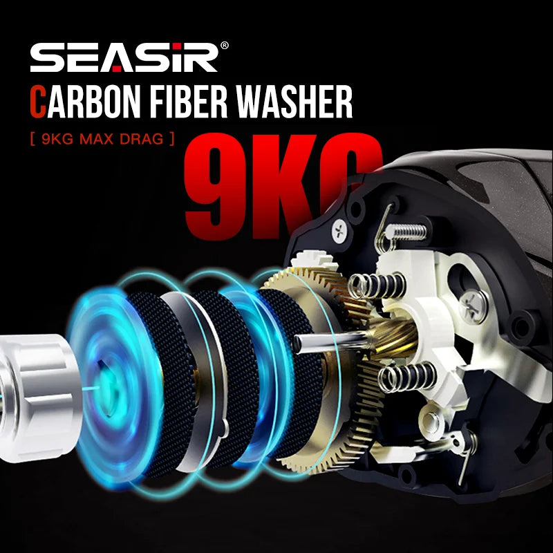 SeaSir Cast X2 Baitcast Reel 7 3 To 1 N52 Brake Bearing