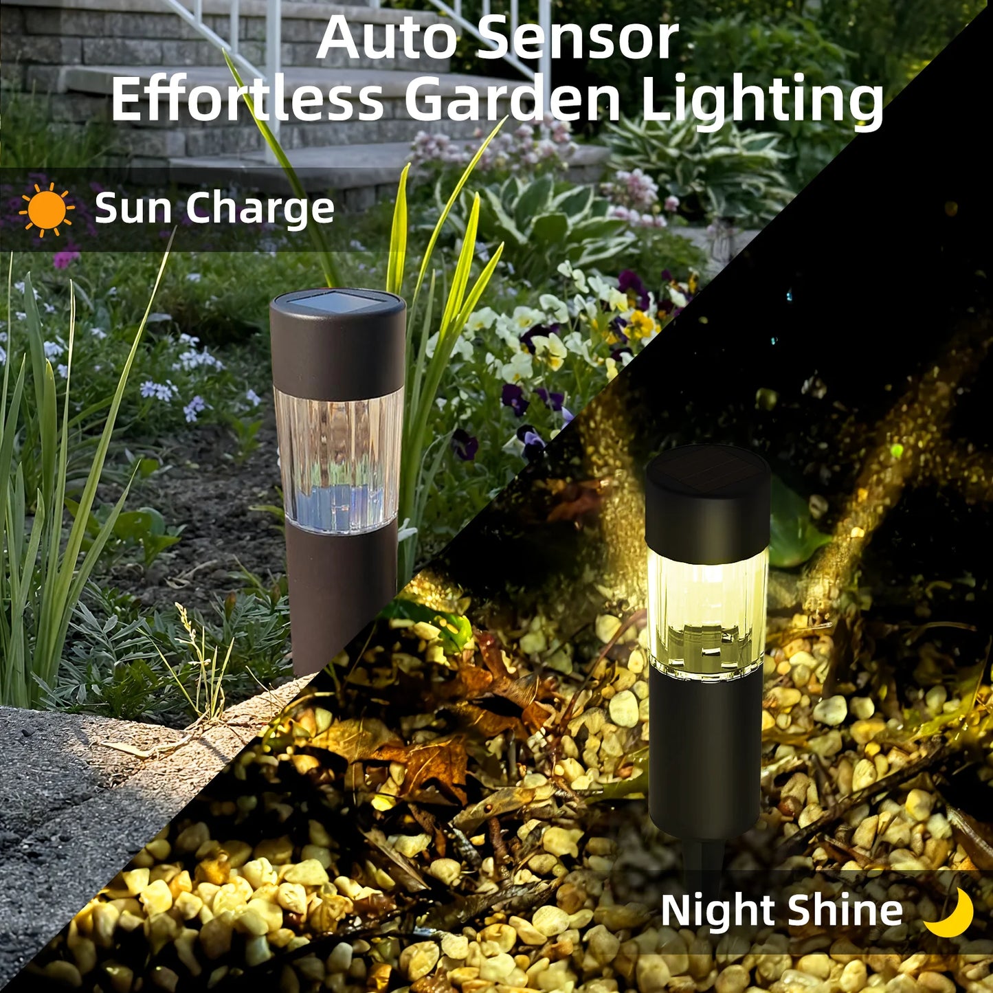 20 Pack Small Solar Pathway Lights Dusk To Dawn Warm