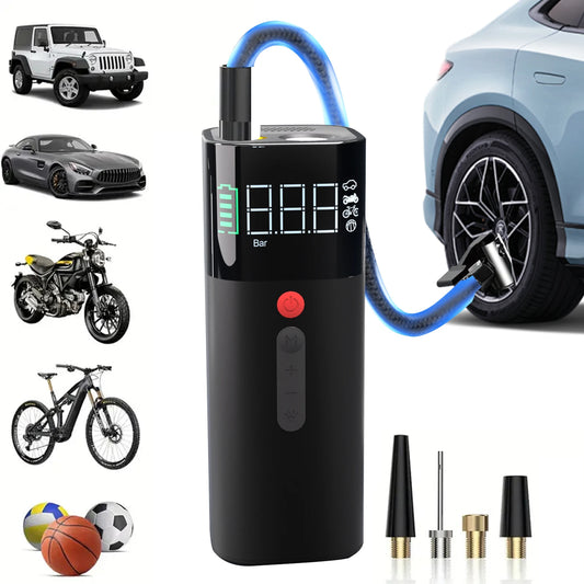 Portable Tire Inflator 150 PSI Rechargeable 5000mAh