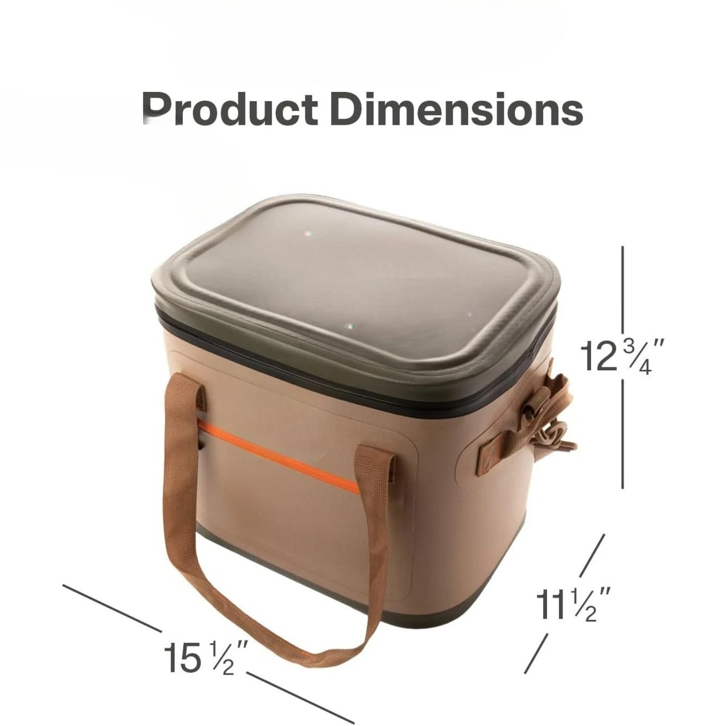 Ultra Tough Soft Cooler 30 Can Insulated Bag Portable Ice Chest Box Floating Cooler Leak Proof with Zipper