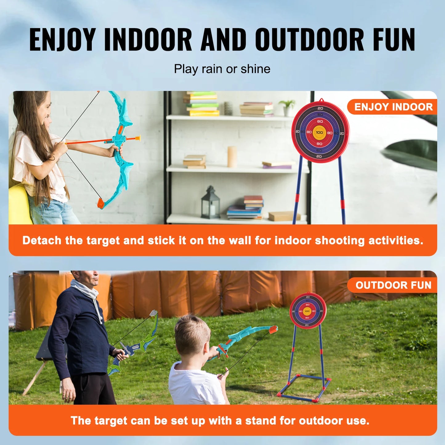 SucceBuy Bow And Arrows For Children Kids Archery Bow Practice Recurve Outdoor Sports Game Hunting Shooting Toy Gift Bow Kit
