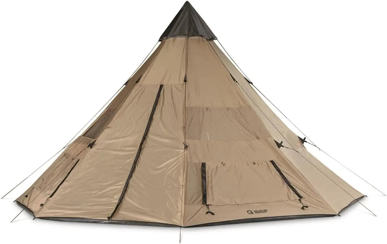 Camping Teepee Tent For Adults Waterproof Family 8 Person
