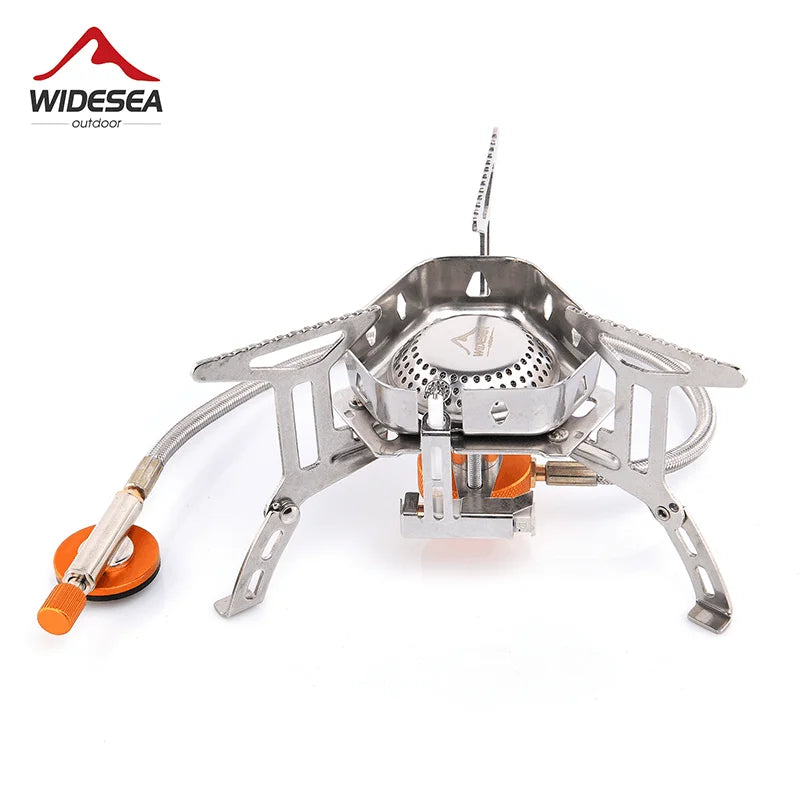 Widesea Windproof Camping Gas Stove Stainless Steel