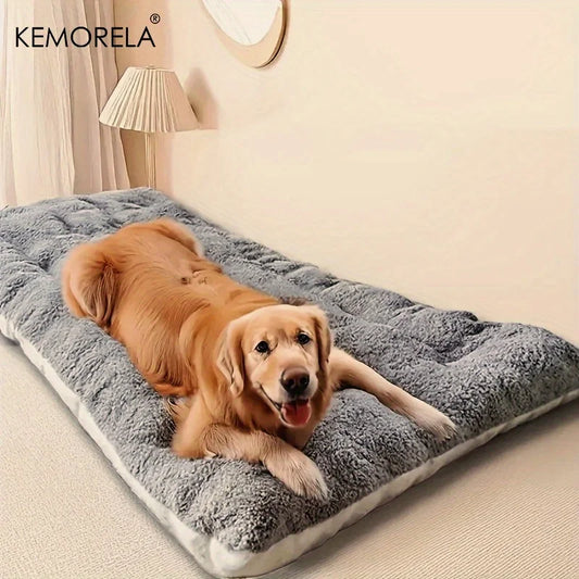 KEMORELA XL Plush Dog Bed Super Soft Polyester Mat