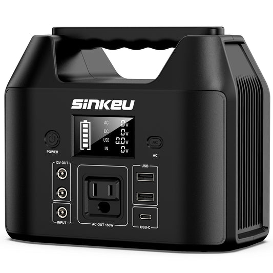150W Portable Power Station 122.8Wh LiFePO4 Battery