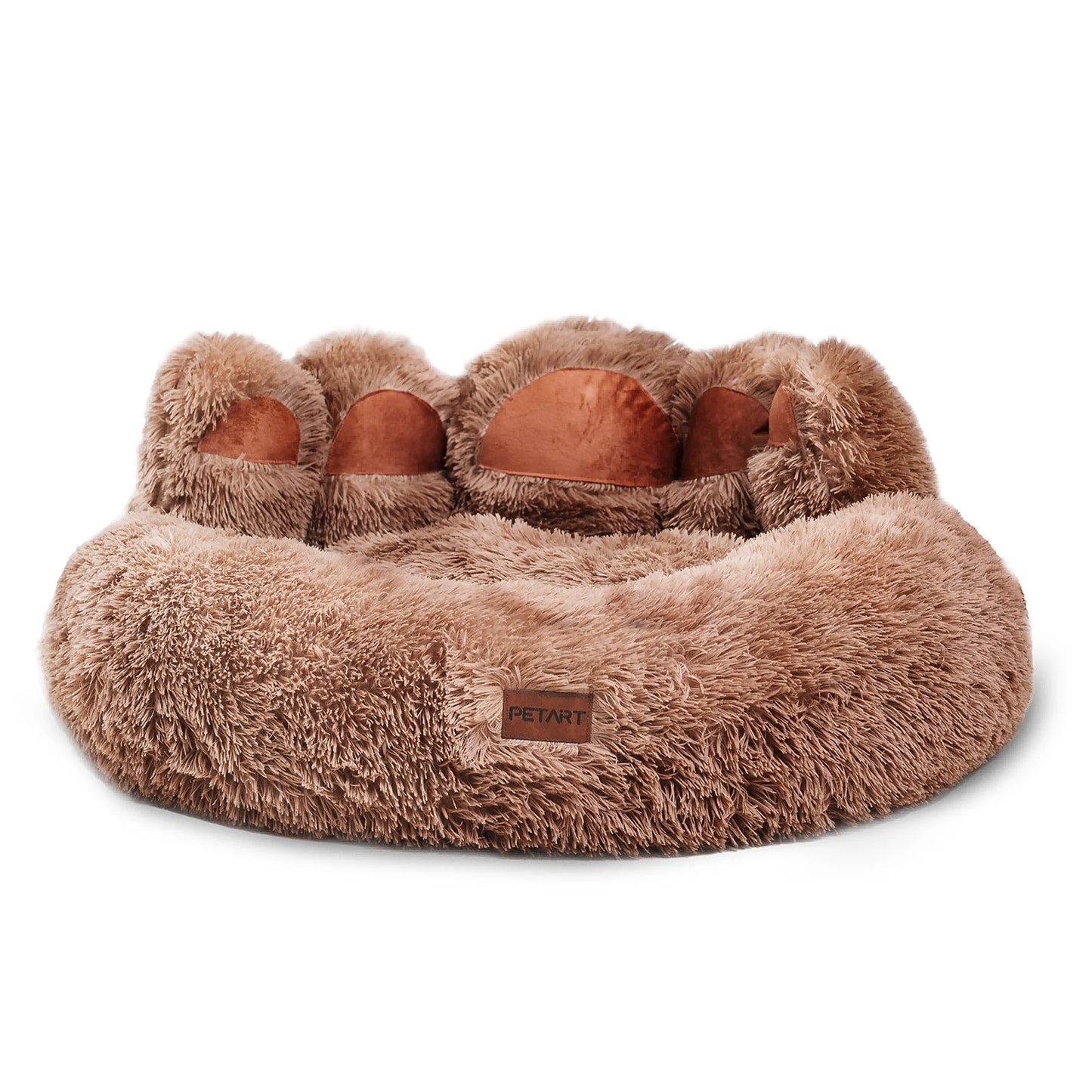 Paw Shape Cozy Dog Bed Warm Fluffy Cushion For Pets