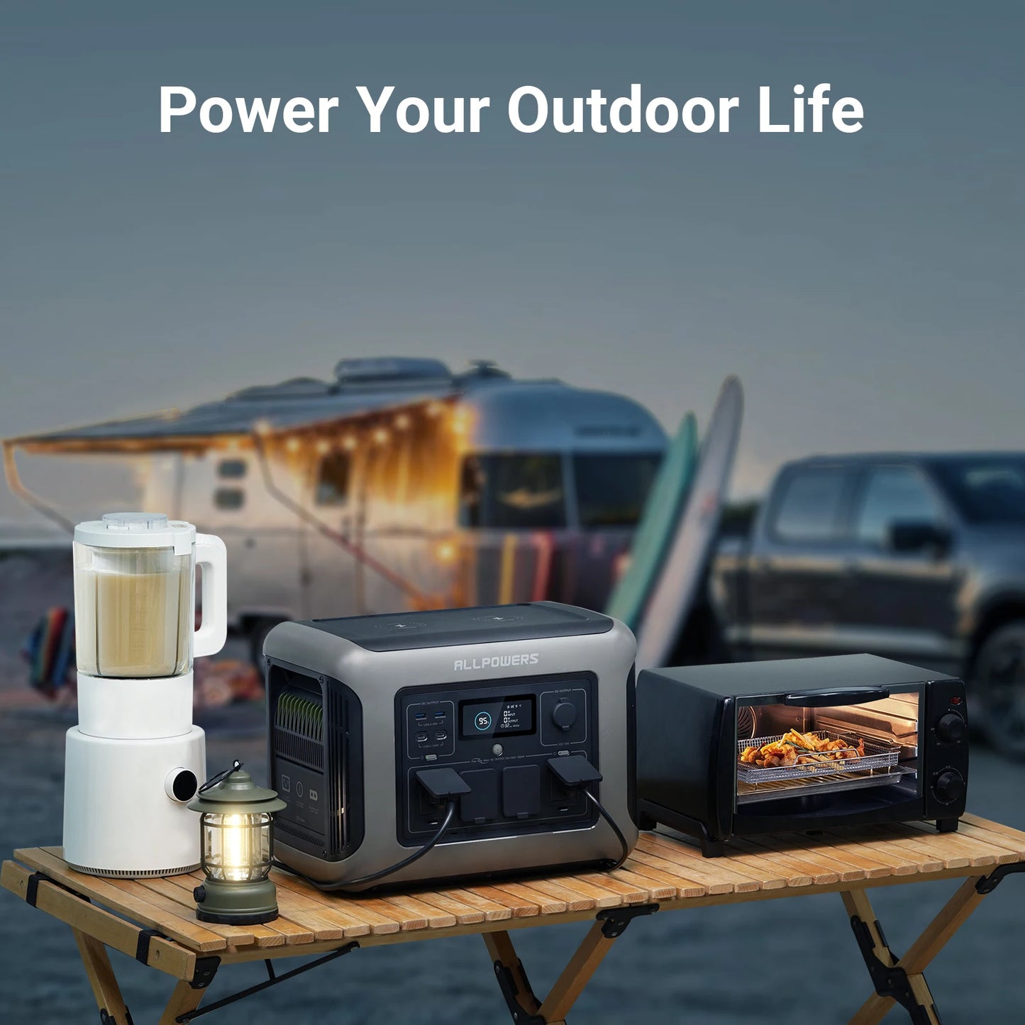 Allpowers R1500 1152Wh LiFePO4 1800W Solar Generator
