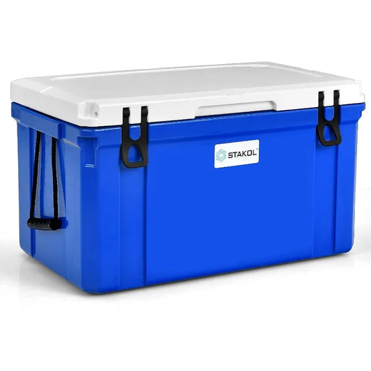 Goplus 58 Quart Cooler Ice Chest with 4 Day Ice Retention Heavy Duty Hard Cooler for Camping Outdoors