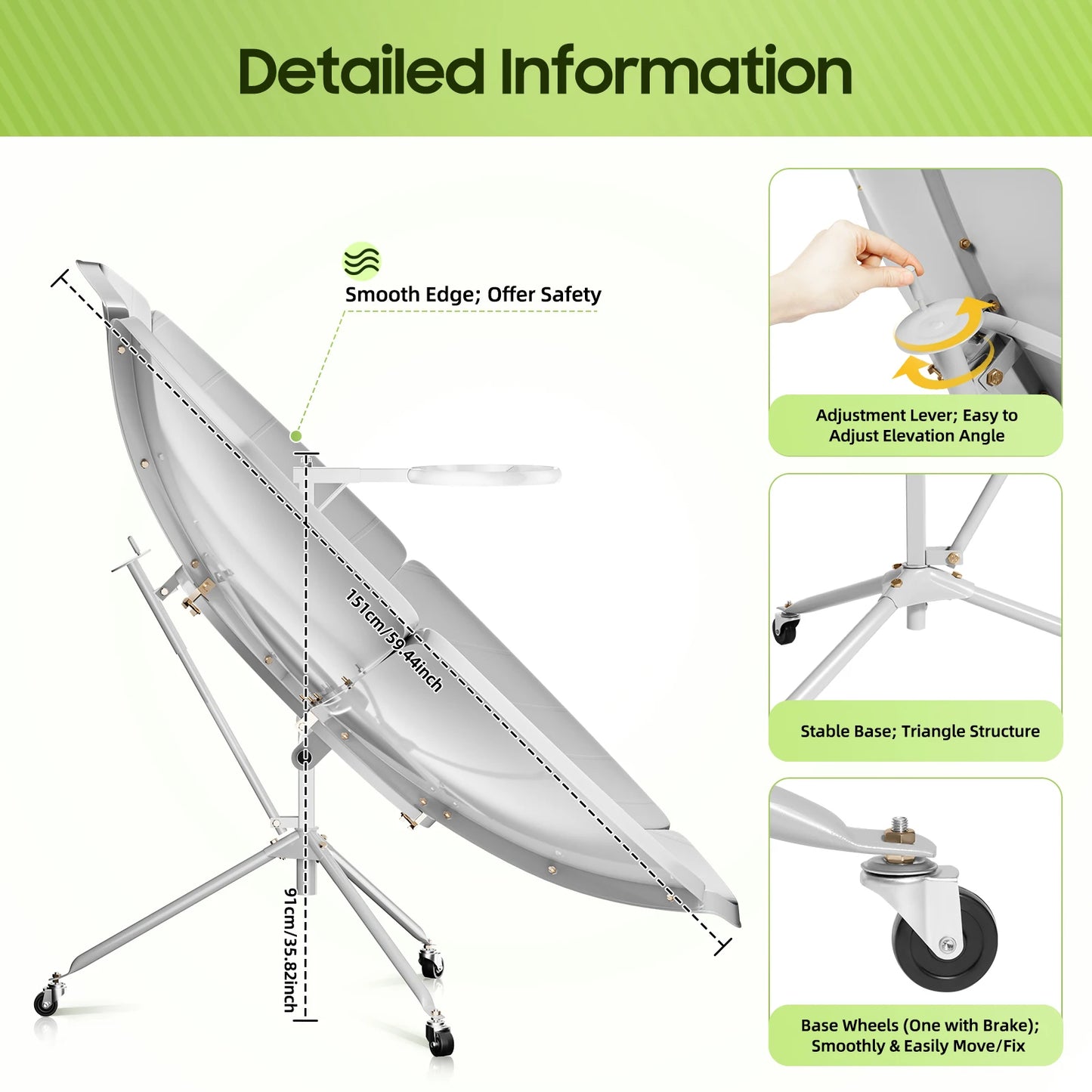Multifunctional Solar Cooker For Camping Grill Oven