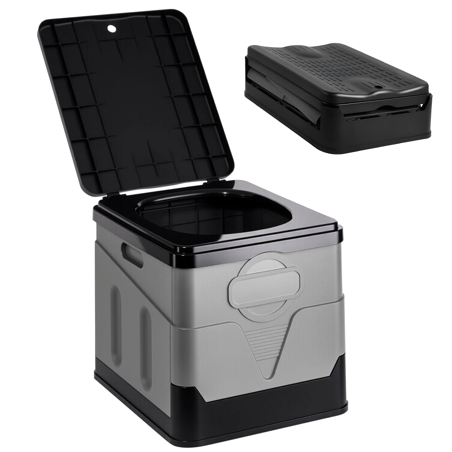 Portable Camping Toilet For Adults Folding Potty With Lid