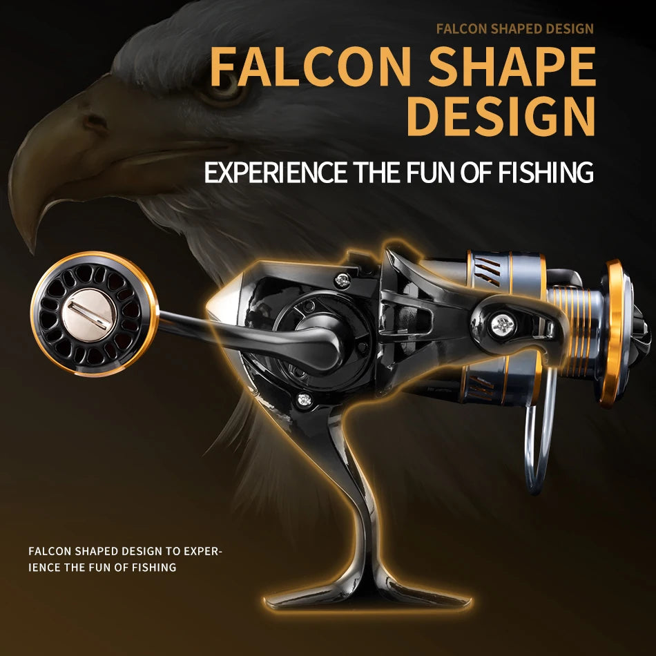 Hm New Spinning Fishing Reel 10kg Max Drag High Speed Metal