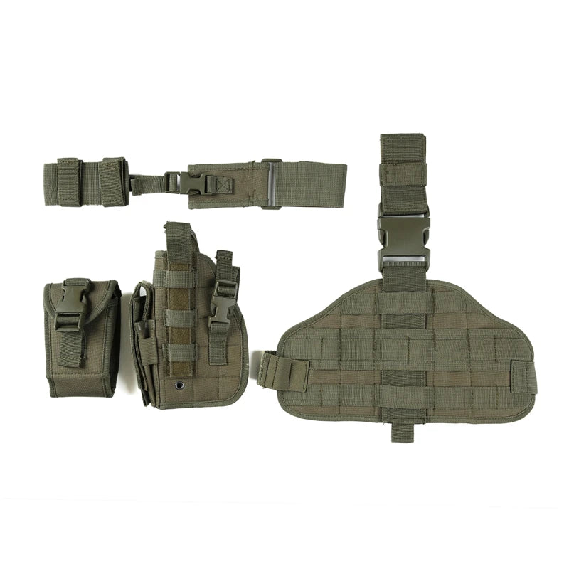 Tactical Leg Gun Holster Camouflage Bag Pistol Phone Pocket