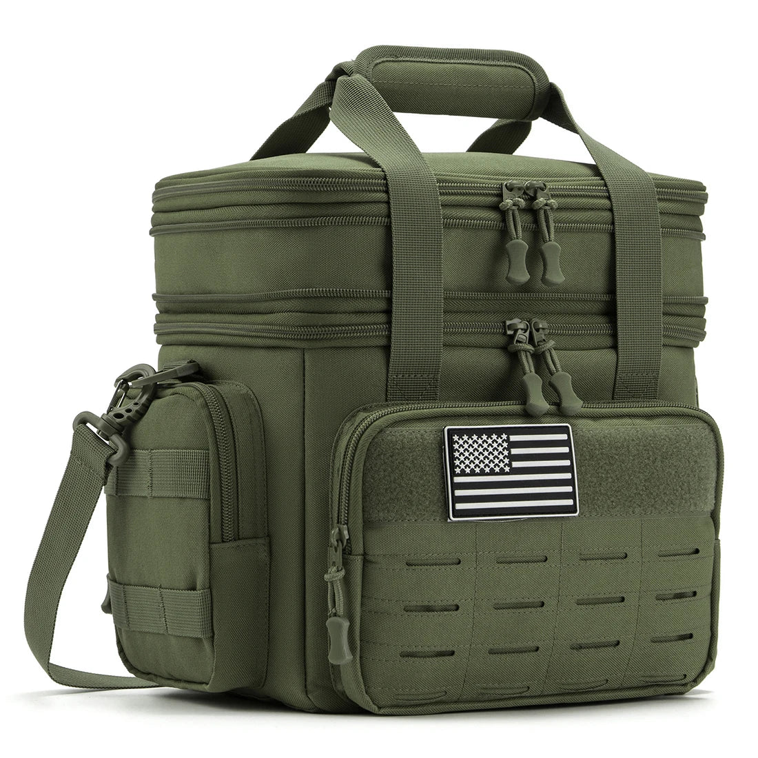 Tactical Insulated Lunch Box Expandable With MOLLE Webbing