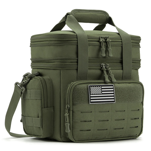 Tactical Insulated Lunch Box Expandable With MOLLE Webbing