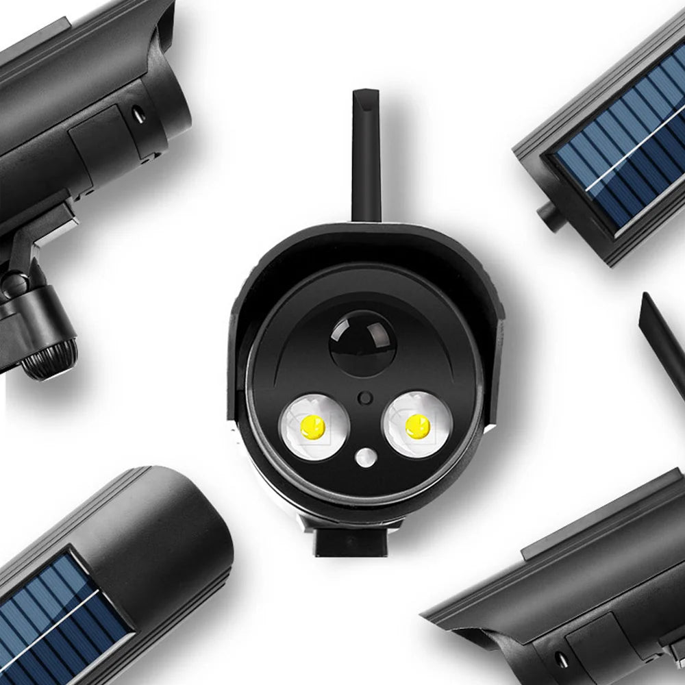 Solar Fake Security Camera With Motion Detection LED
