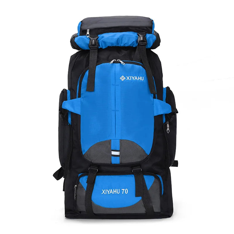 Camping High Capacity Hiking Backpack for Men and Women 70L Waterproof Outdoor Travel Sports Bag