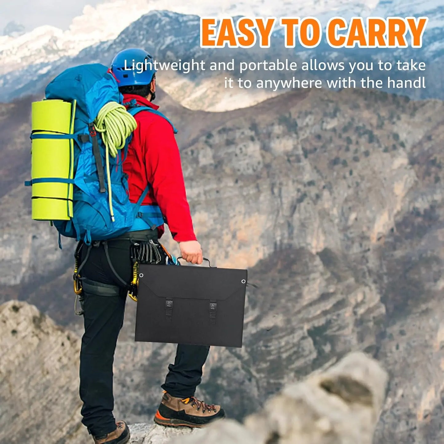 SinKeu Foldable Solar Panel 100W 60W 40W Portable Waterproof Solar Charger with USB DC Output for Power Station and Solar Generator