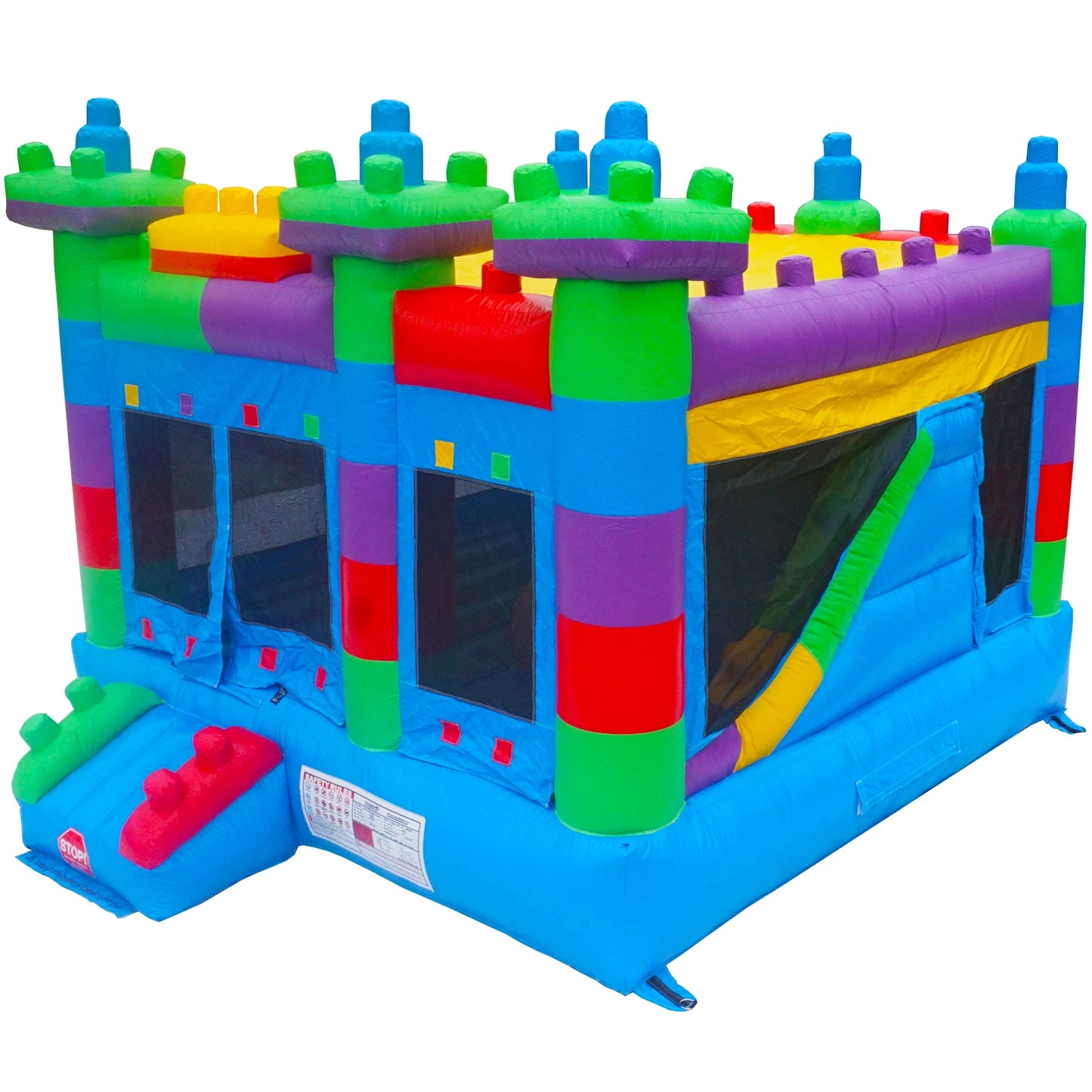PVC Commercial Inflatable Bounce House for Big Kids with Built in Slide for Outdoor Backyard Birthday Parties
