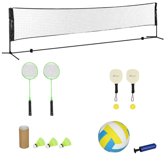 New Portable Badminton Set with Adjustable Height for Badminton and Volleyball