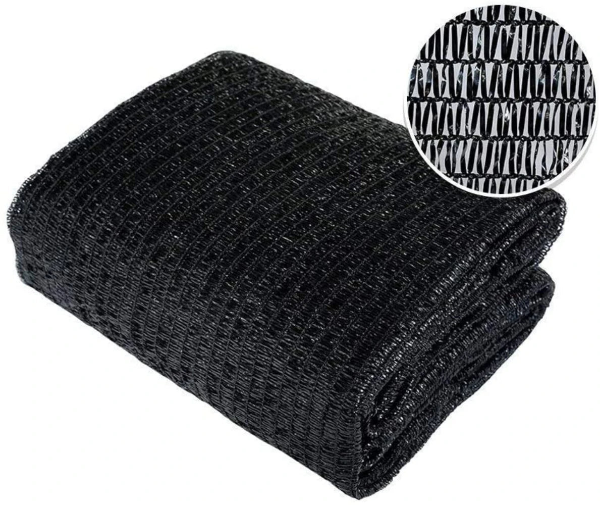 6.5 Ft X 20 Ft 50 Percent Sunblock Shade Cloth Black