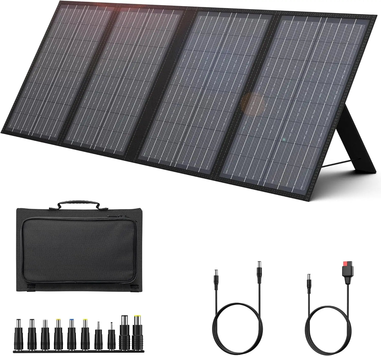 SinKeu Foldable Solar Panel 100W 60W 40W Portable Waterproof Solar Charger with USB DC Output for Power Station and Solar Generator