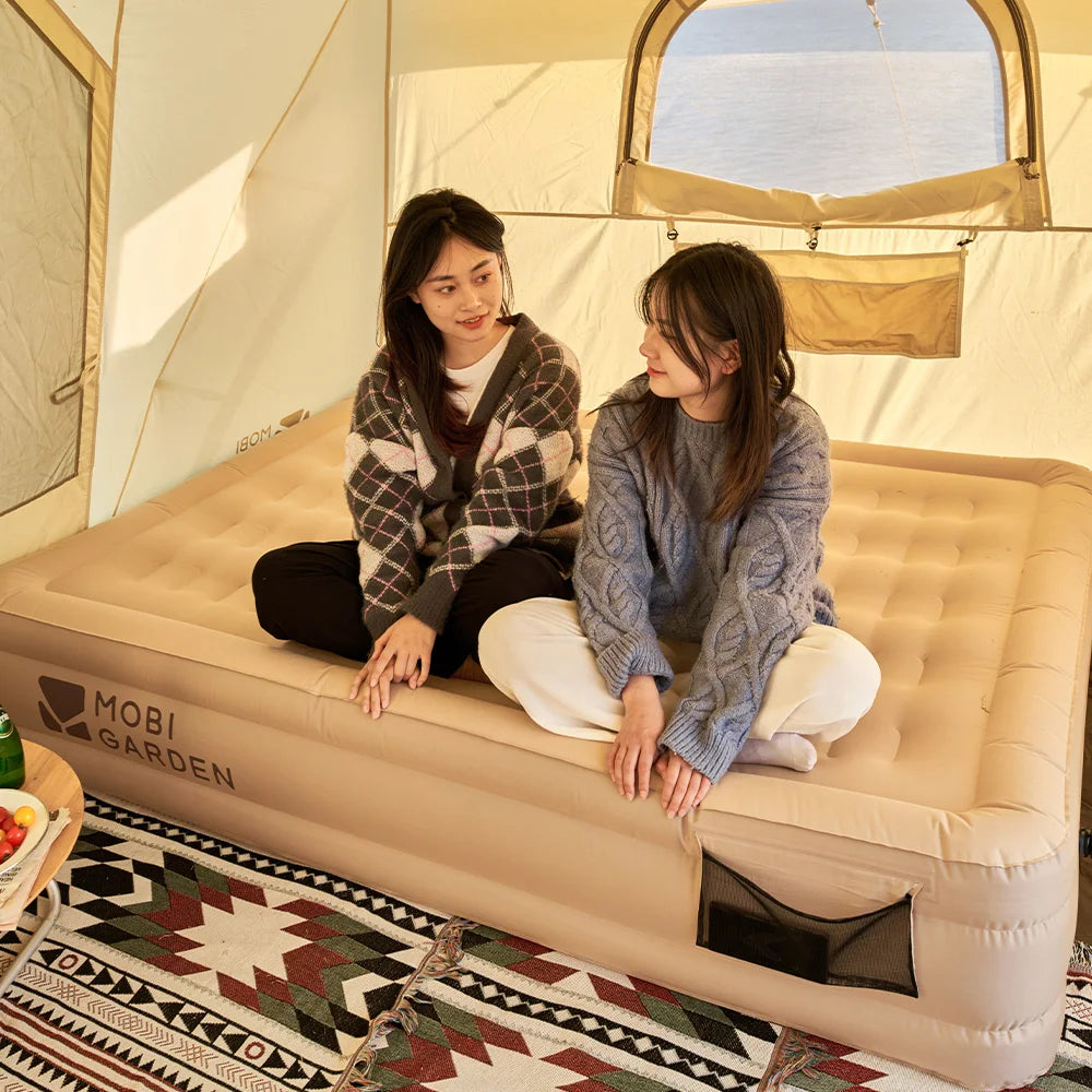 Mobi Garden Camping Air Mat 25cm Peach Skin Portable