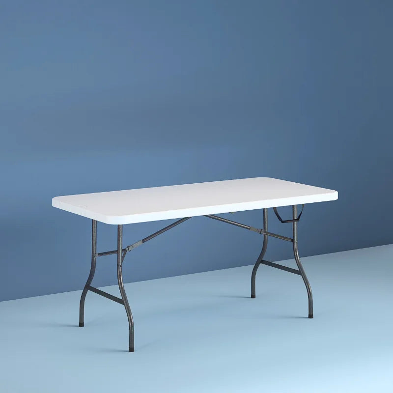 Cosco 6ft White Portable Folding Outdoor Picnic Table