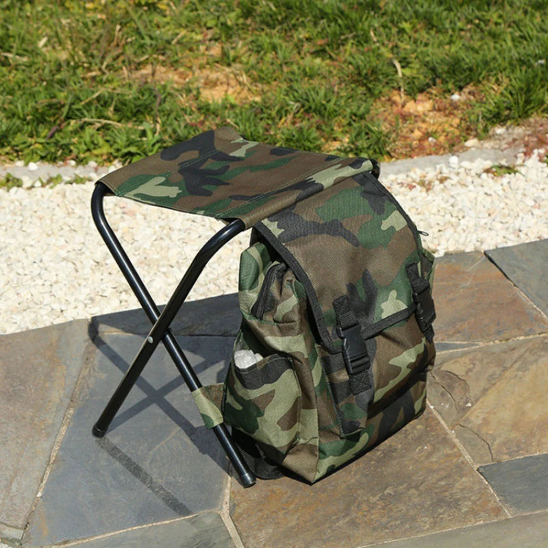 Backpack Cooling Chair Portable Folding Seat for Camping