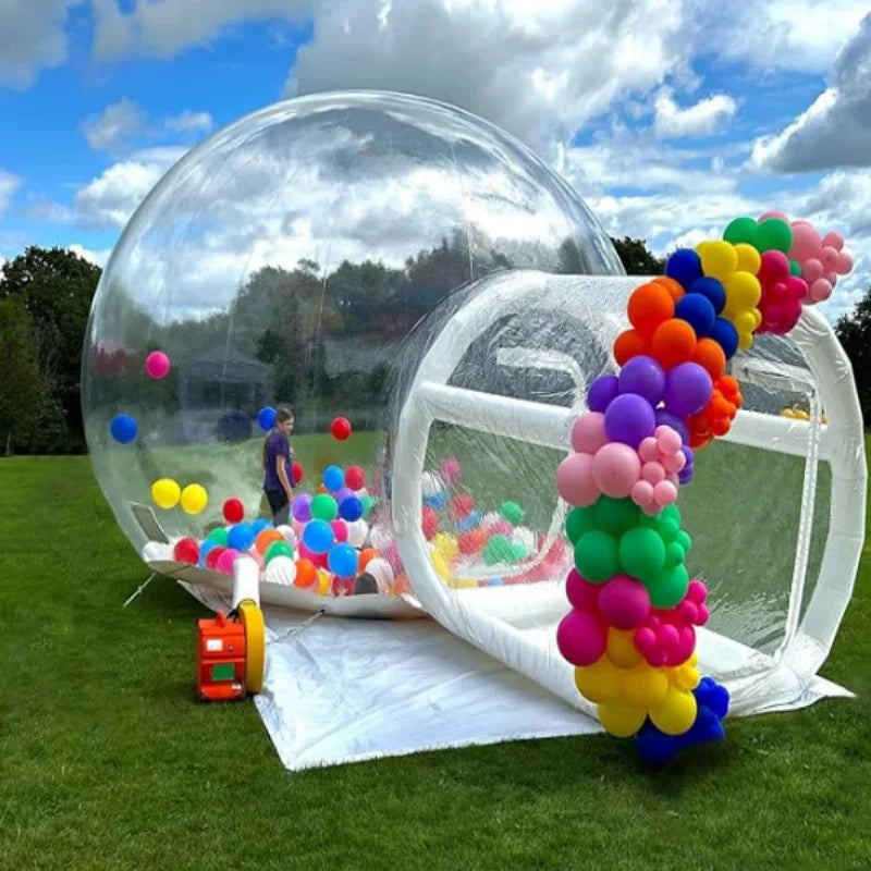 Transparent Inflatable Bubble Dome Tent PVC With Blower