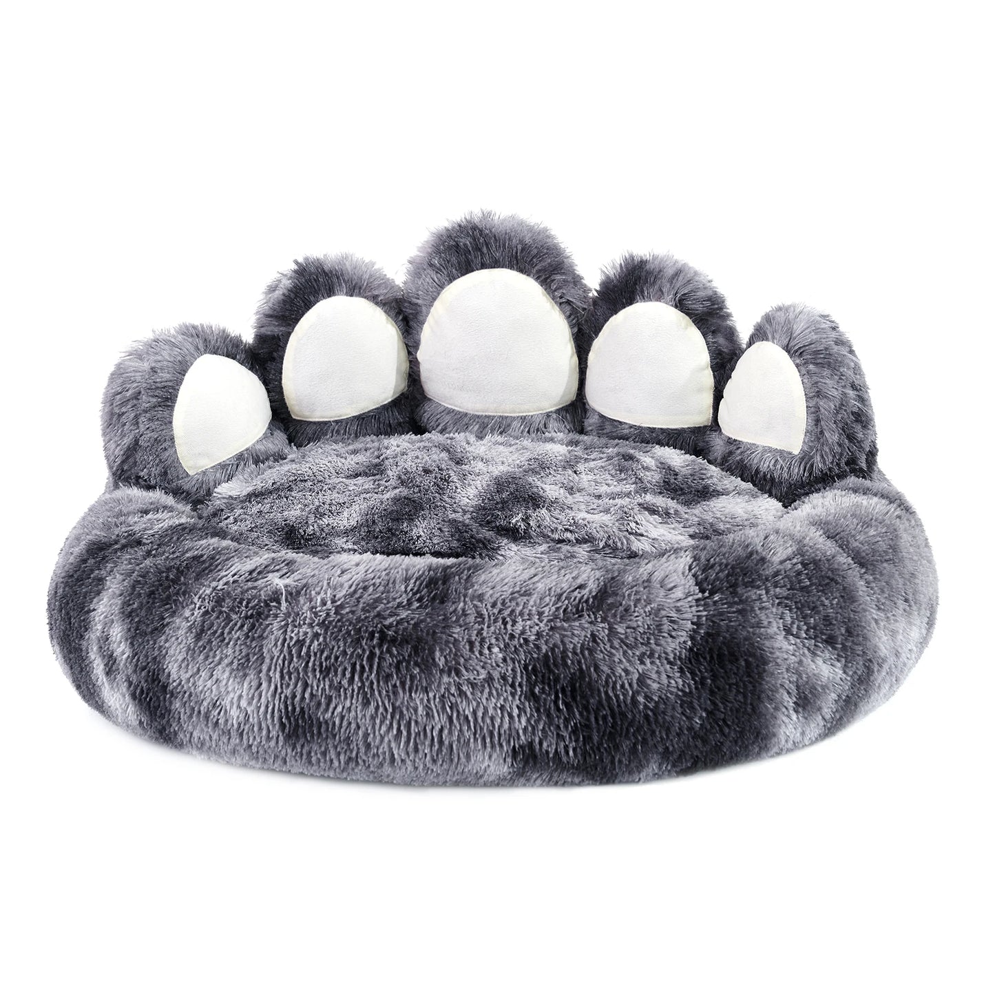Paw Shape Cozy Dog Bed Warm Fluffy Cushion For Pets