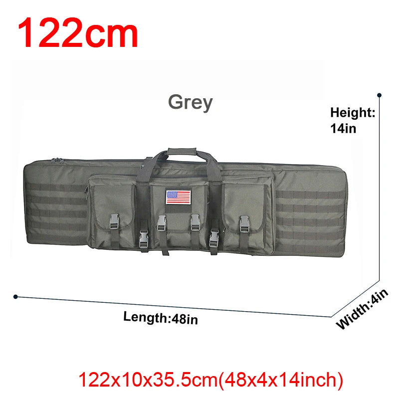 LQARMY Tactical Double Rifle Case Molle Backpack Holster