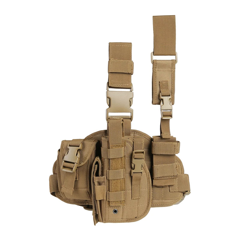 Tactical Leg Gun Holster Camouflage Bag Pistol Phone Pocket