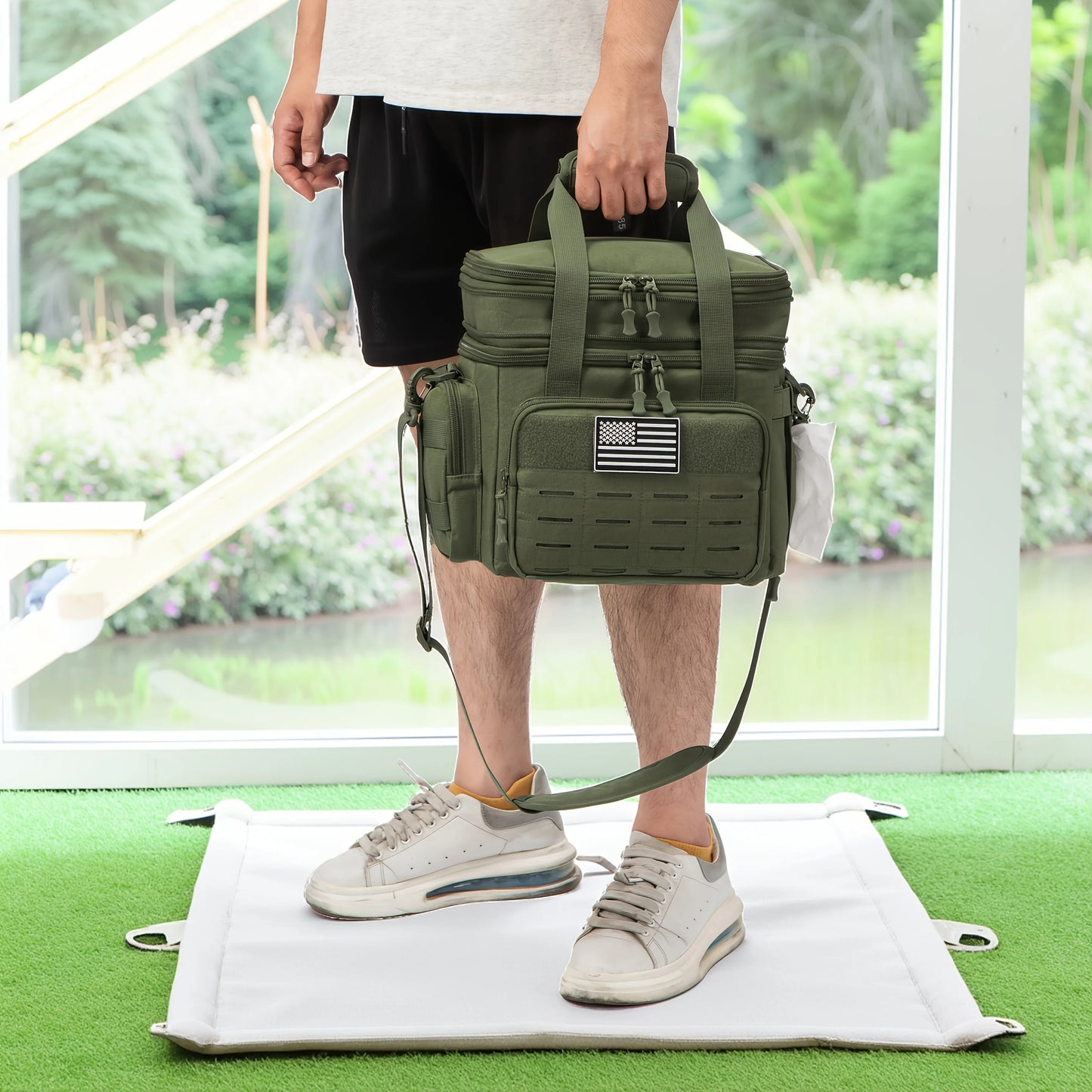 Tactical Insulated Lunch Box Expandable With MOLLE Webbing