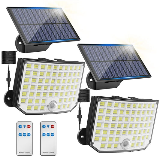 256 LED Solar Motion Sensor Security Flood Light Waterproof