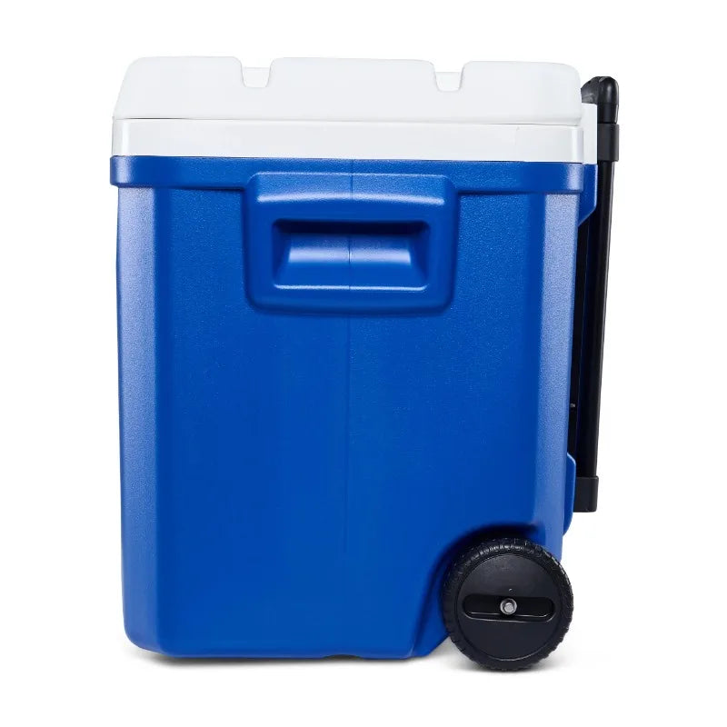 60 QT Portable Rolling Cooler for Outdoor Picnics and Yard Parties