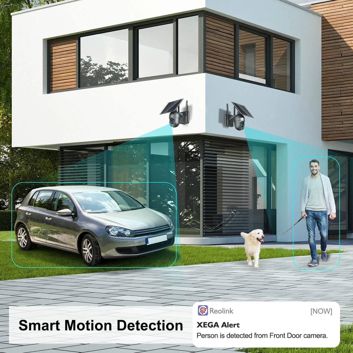 Xega 4G LTE Solar PTZ Security Camera 2K Color Night