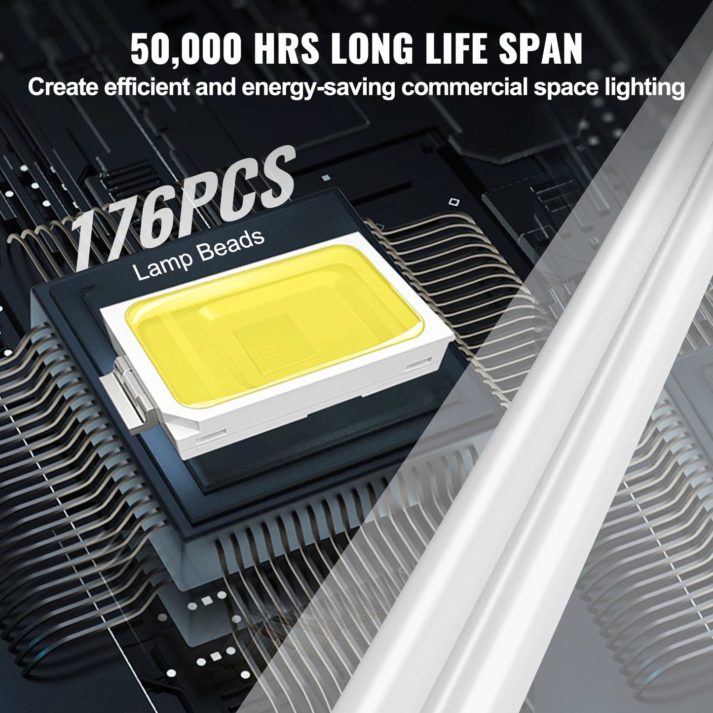 LED Linkable 4FT Shop Light 40W 4500LM Hanging Mount