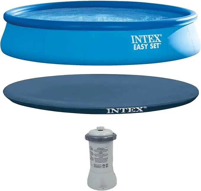Intex 15 Ft X 33 In Easy Set Round Above Ground Pool