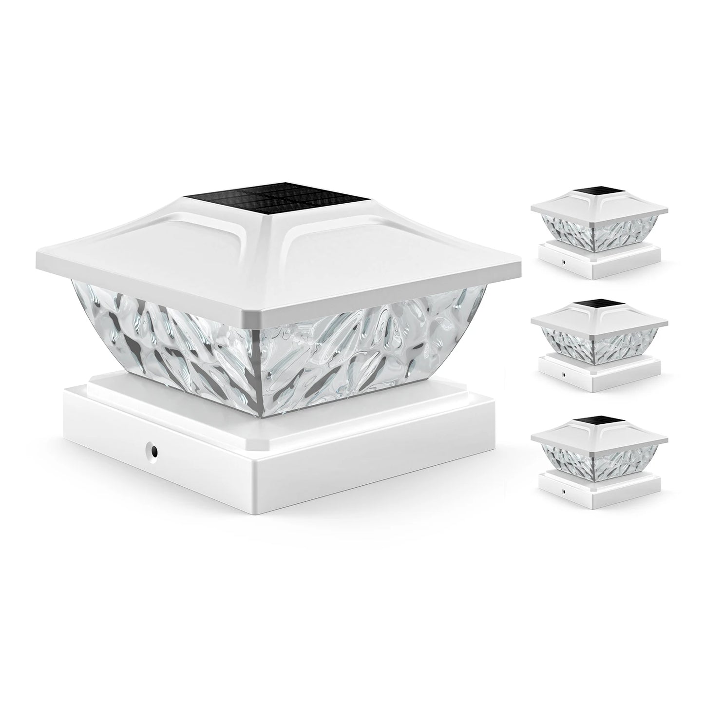 Bright Solar Post Deck Lights White For 4x4 4.5x4.5 5x5