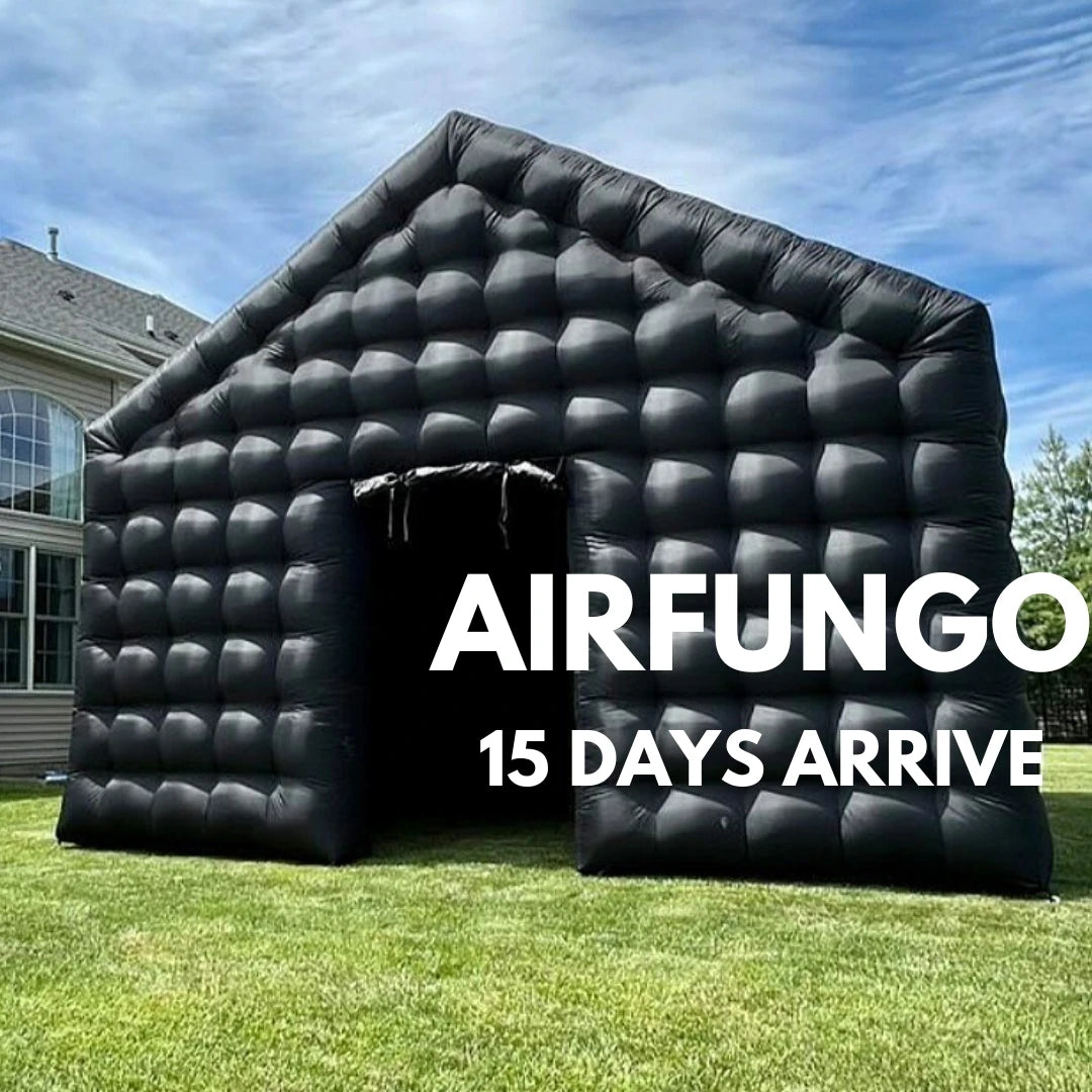 Black Inflatable Nightclub Dome Tent Portable Event Pavilion for Outdoor Weddings and Parties