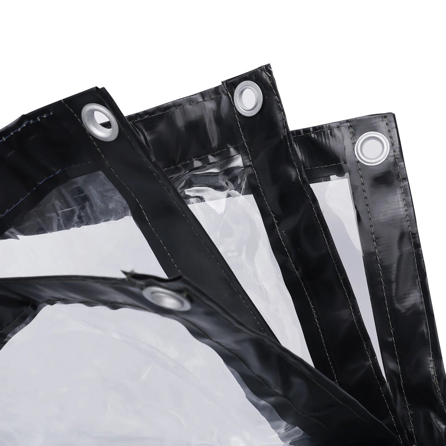 8 By 16 Ft Rainproof Clear PVC Tarpaulin Curtain 0.5mm