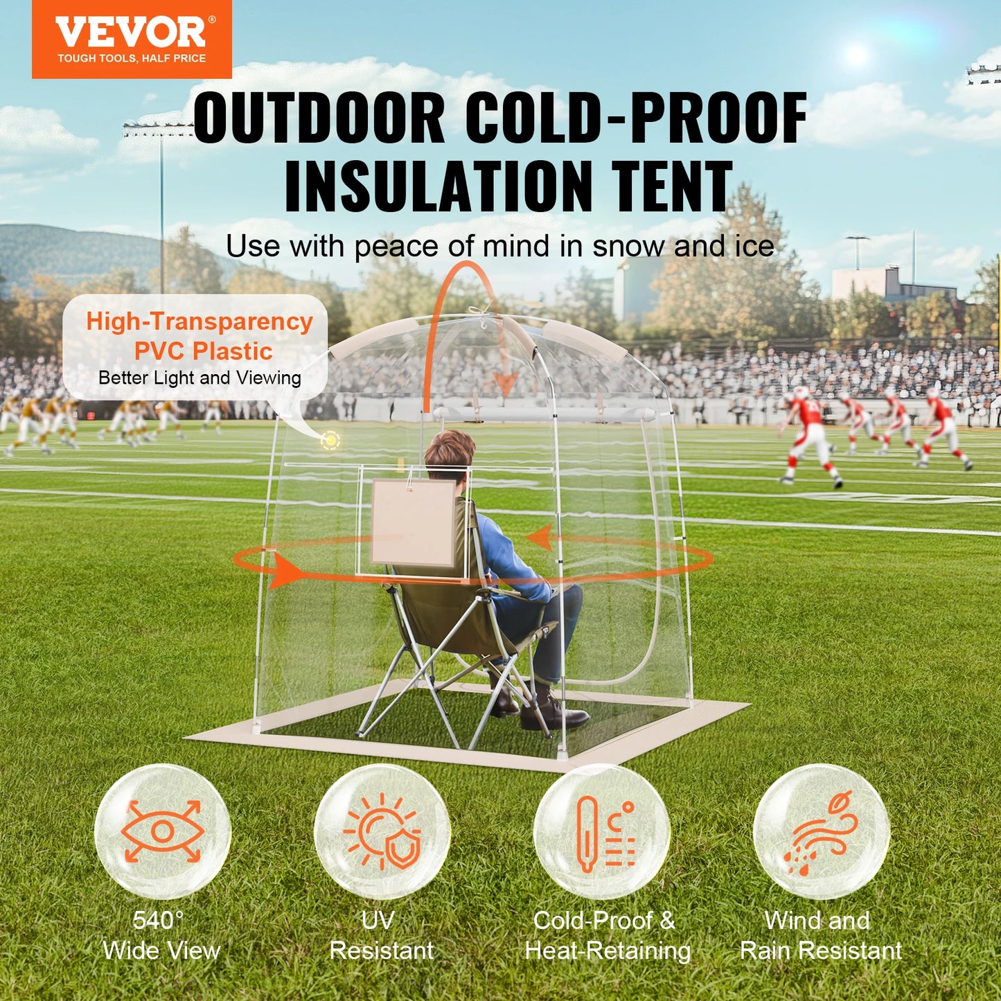 VEVOR Instant Bubble Sports Tent Weatherproof Shelter