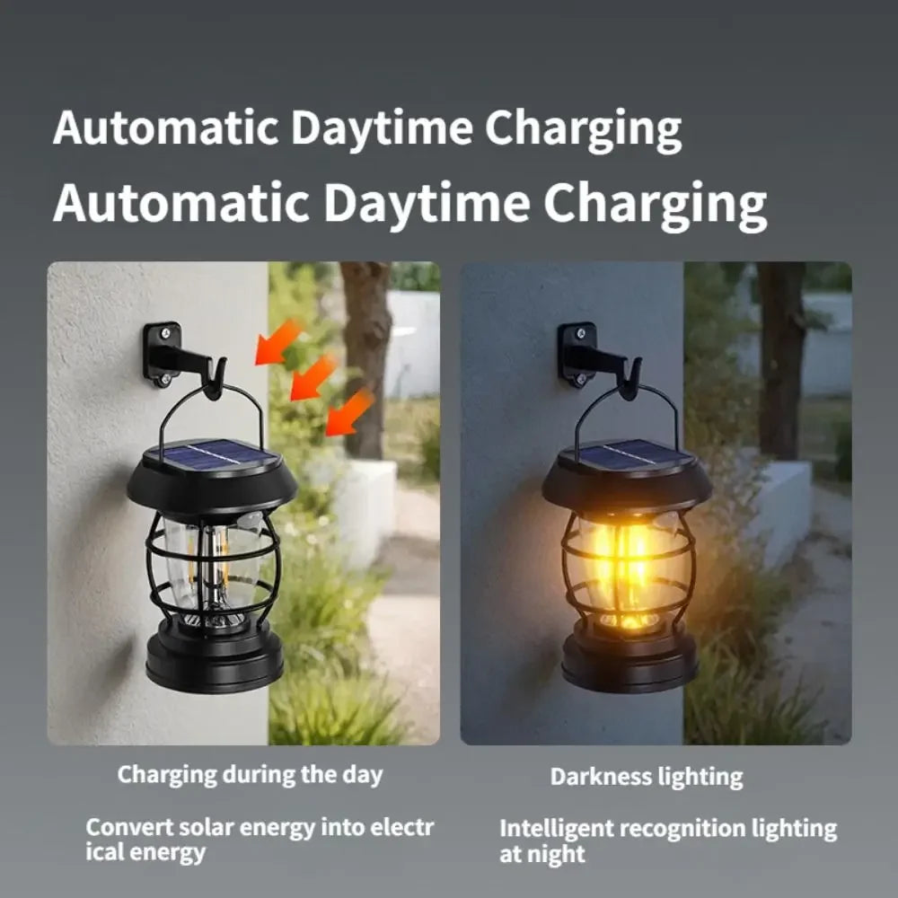 Type C Rechargeable Solar Camping Lantern Waterproof Durable