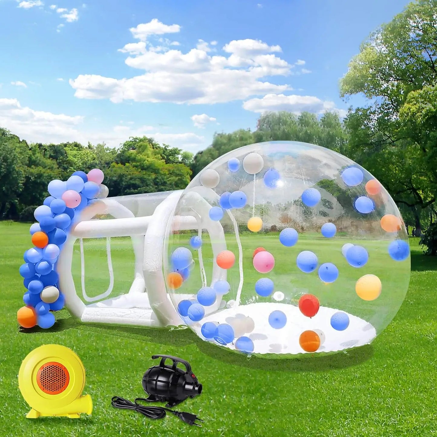 Customization White Bounce House Transparent Inflatable Camping Tent Bubble Dome House for Balloon Event