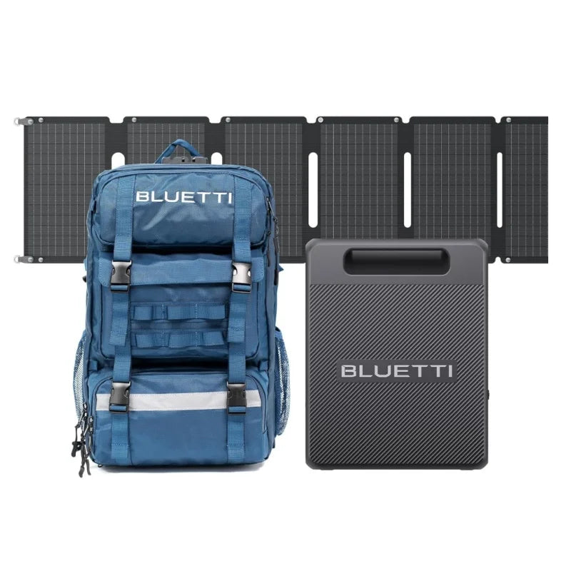 Bluetti Handsfree 2 Solar Backpack Power Station 512Wh 700W LiFePO4 Solar Generator for Hiking Photography Travel US Plug