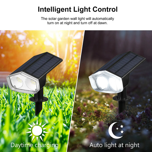 Neoglint Solar Spot Lights Outdoor Waterproof IP67 Garden